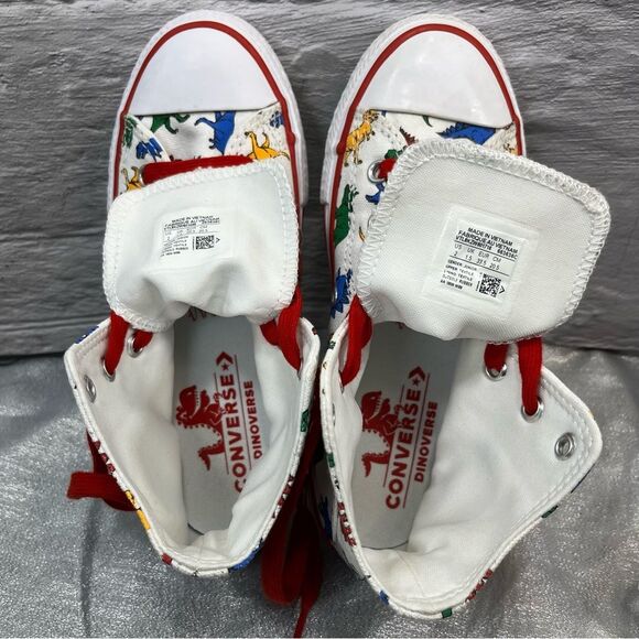 Chuck Taylor Converse Dinoverse Hi-Tops - Junior Size 2 - Picture 6 of 8